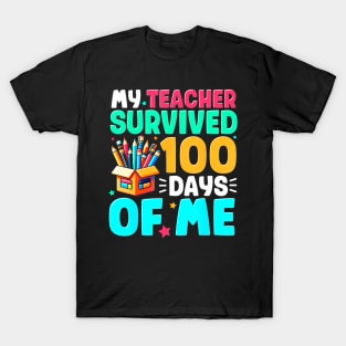 100th Day 100 Days Of School Teacher Boys Girls Kids T-Shirt